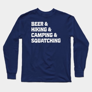 Things To Do in the Pacific Northwest Long Sleeve T-Shirt